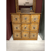 Hand Carved Solid Hard Wood Dresser Chest of Drawers D4